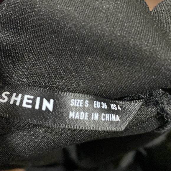 SHEIN - Black full length long sleeve stretchy dress Size S - Picture 9 of 15